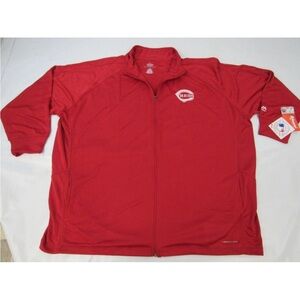 New Women’s Plus Size 4X Red Full-Zip Athletic Material Jacket